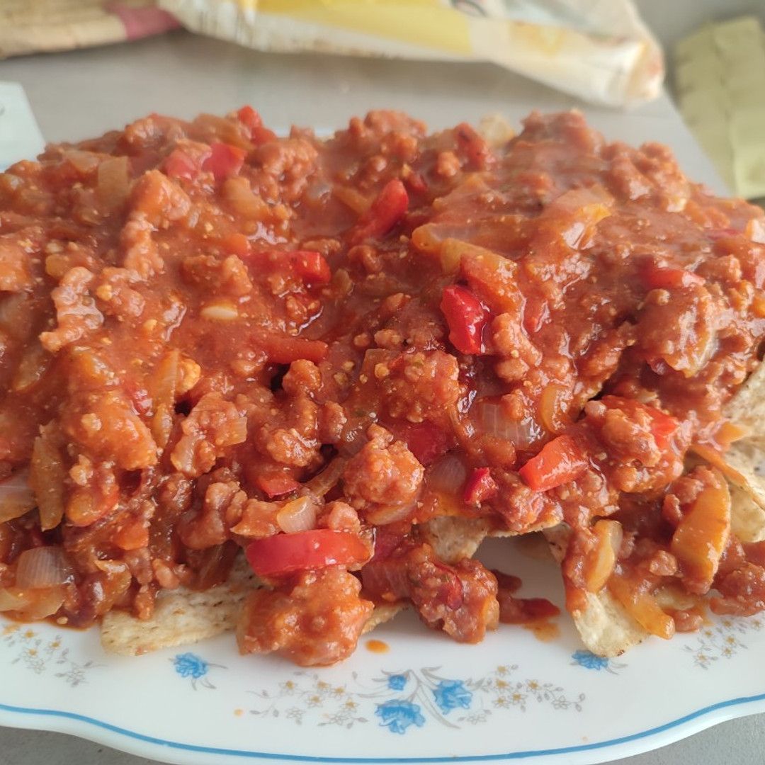 Receta: Nachos con carne picada express