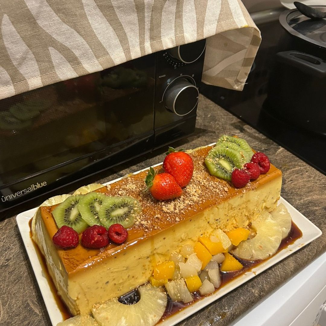 Receta: Flan de turrón